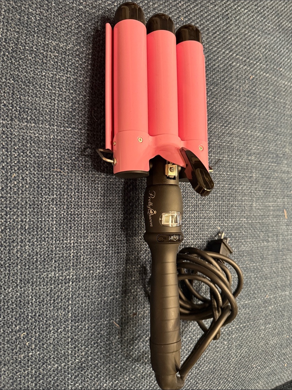 NWOB Never Used 1” Professional Ceramic Hair Waver Curling Iron w LCD Display